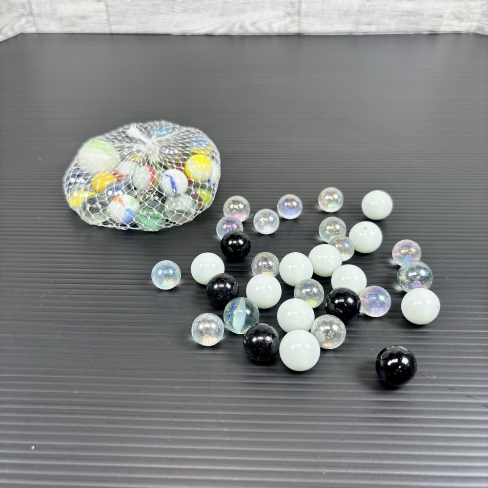 Vintage Mixed lot of marbles. Various‎ brands Styles Sizes Colors